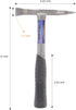 CHOWEL BHS-W330 Welding Chipping Hammer Slag Removal Tool with Forged Construction, Shock Reduction Grip & lightweight 13oz...