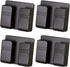 4PC Wall Mount Cell Phone Charging Holder, Black Adhesive Mobile Phone Wall Stand for Charger, Phone Holders for Shower Bed Wall......