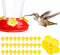 Humingbirdbird Feeder, 30 Sets Hummingbird Feeder Flowers Multicolor Unique Replaceable Hummingbird Bird Feeder Flower Accessories (Yellow)...