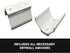 Spartan Mounts Bluetooth Speaker WHITE Wall Mount - for SONOS ROAM Bluetooth Speaker, Low Profile, Home, Office, Garage, Dorm, Patio, Auto, RV, Bo...