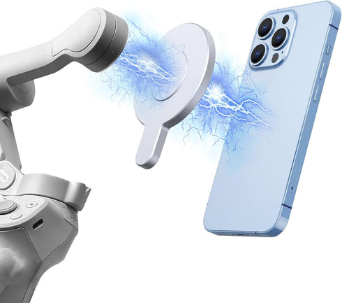 for DJI Magnetic Ring Holder Clamp - for Magsafe DJI OM 6 5 4 SE Magnetic Adapter Mount Clip Magnet Compatible with DJI Osmo Gimbal Stabilizer, DJ...
