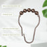 Amazer Shower Curtain Hooks, Decorative Bronze Shower Curtain Hooks,Stainless Steel Rust-Resistant Shower Hooks for Curtains-Set of 12...