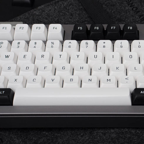 Black and White Keycaps Set 150 Keys MSA Profile Doubleshot Custom Keycaps for Cherry MX Gateron Kailh Box Switches Mechanical Gaming Keyboard...