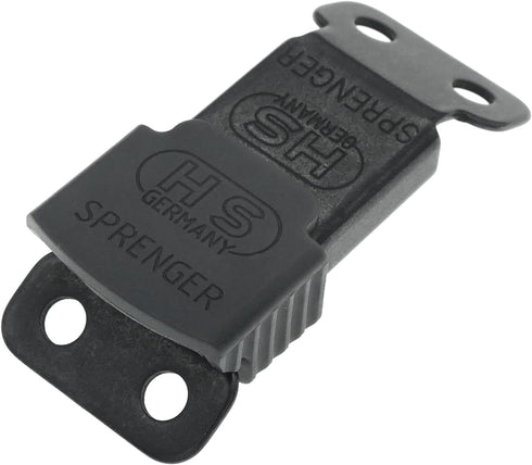Herm Sprenger Black Stainless Steel ClicLock Buckle Quick Release Fastener for Dog Training Prong Collar for Small Medium Large Dogs Made in Germa...