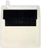 LUXPaper A7 Foil Lined Invitation Envelopes | Peel & Press | 5 1/4" x 7 1/4" | Natural w/Black LUX Lining | 70lb. Text | 50 Qty...
