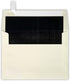 LUXPaper A7 Foil Lined Invitation Envelopes | Peel & Press | 5 1/4" x 7 1/4" | Natural w/Black LUX Lining | 70lb. Text | 50 Qty...