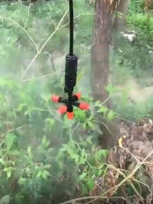 Garden Sprinklers Drip Sprinkler Head 5-Head Misting Spray Nozzle 360° Micro Irrigation System Fog Mist Cooling Nozzle Adjustable Closable Spray M...