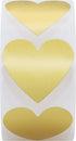 Hybsk 1000pcs Gold Heart Stickers 30mm Love Labels for Crafting Scrapbooking (Gold)...