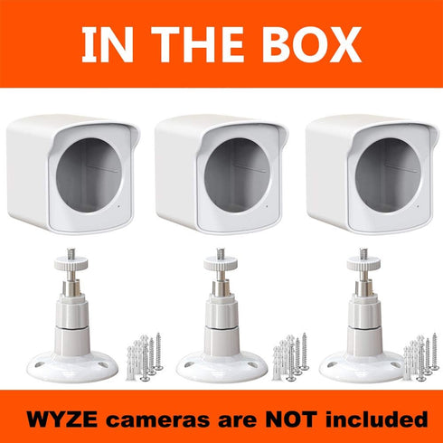 PEF Mount for All-new Wyze Cam Outdoor, Weatherproof Protective Cover and 360 Degree Adjustable Wall Mount for Wyze Camera Outdoor Indoor Wire-Fre...