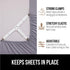 Gorilla Grip Bed Sheet Straps, Adjustable Elastic Fasteners with Metal Clips, Keep in Place Fitted Bedding Holder, Easy Install Suspenders Mattres...