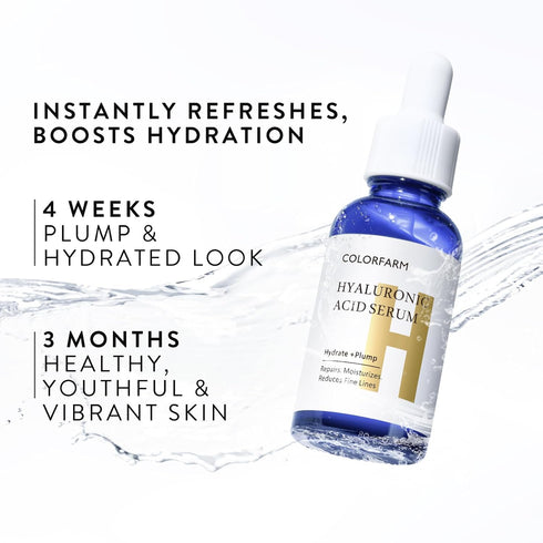 Colorfarm Hyaluronic Acid Serum for Hydrating: Colorfarm Moisture Face Skin Serum - Smoother Texture Night Serum 1 Fl Oz...