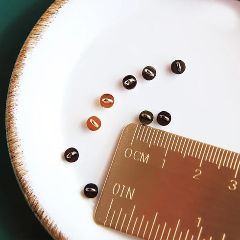 4mm / 0.16" Mini Metal Round Shank Buttons, Doll Mini Buttons, in 4 Colors, Doll Clothing Buttons, Perfect for 12" Fashion Doll Clothes (10PCS)...