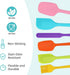 6PCS Silicone Spatula Set, FXFSTEEL Heat Resistant up 600°F Silicone Spatulas Kitchen Utensils for Cooking &Baking Needs BPA-Free Multicolor...