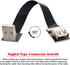 cablecc Down Angled USB 2.0 Type-A Male to Female Extension Data Flat Slim FPC Cable for FPV & Disk & Scanner & Printer 50cm...