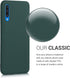 kwmobile Case Compatible with Samsung Galaxy A50 Case - Soft Slim Protective TPU Silicone Cover - Moss Green...