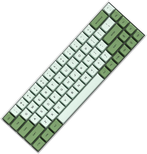 Matcha Keycaps PBT Dye-Sublimation XDA Profile English Custom Keycaps 60 Percent ANSI US Layout for 61 64 68 87 104 108 Mechanical Keyboard(Matcha...
