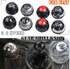 Hacreyatu 5 Speed Gear Shift Knob Sitck Head Leather Gloss Black Cap Replacement?Compatible with Fiat 500 500C 2007-2018 (5 Speed Carbon 1)...