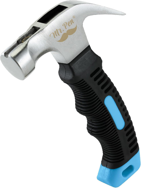 Mr. Pen- Hammer, 8oz, Pastel Blue, Camping Hammer, Claw Hammer, Stubby Hammer, Tack Hammer, Hammers Tools, Small Hammer for Women and Men, Nail Ha...