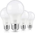 A19 LED Light Bulbs, 60 Watt Equivalent LED Bulbs, 6000K Cool White, 850LM, Non-Dimmable, E26 Base, 9W Bright White LED Bulbs, 4-Pack...