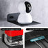 OLizee® Drill-Free Wall Mount Floating Display Shelf with Cable Hole Baby Monitor Projector Wall Shelf Video Camera Wall Holder WiFi Router Storag...