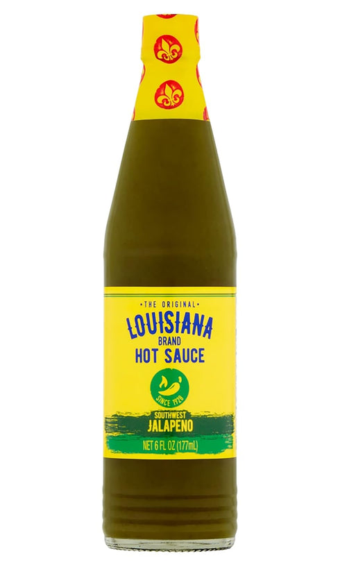 Louisiana Brand Hot Sauce, Southwest Jalapeno Hot Sauce, 6 FL OZ Glass Bottle (Pack of 1)...