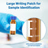 FOUR E'S SCIENTIFIC 2ml Autosampler Vials 100 Pack - HPLC Vial | 9-425 Amber Vial with Blue Screw Caps | Writing Patch | Graduation | White PTFE &...
