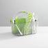 mDesign Plastic Cutlery Storage Organizer Caddy Bin Tote with Handle - Kitchen Cabinet Divided Pantry Basket for Forks, Knives, Spoons, Napkins, I...
