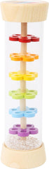 Wooden Rainbow Rainmaker Toy by Small Foot – Rhythm Instrument and Rattle for Babies Helps Hand-Eye Coordination and Developing Sensory Skills – C...