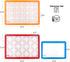 MIU Macaroon Silicone Baking Mat, Non-Stick Cookie Baking Mat, 2 Half Sheets and 1 Quarter Sheet, Perfect Baking Pad Cookie Kit for Macarons, Cake...