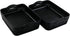 Large Plastic Storage Basket Tray with Handle, Black, Pack of 6...