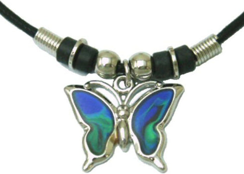 Mood Pendant Necklace - Butterfly...