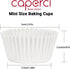 Caperci 500 Count Mini Cupcake Liners White Muffin Liners Greaseproof No Smell Small Cupcake Wrappers Baking Cups...