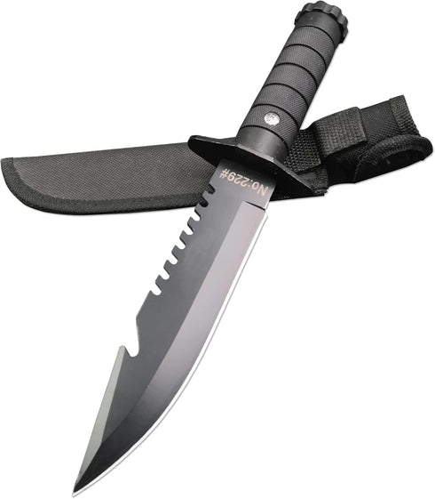 DOOM BLADE 11.1 inches Fixed blade Knife with Nylon Sheath, Survival Knife,Bowie Knives,Hunting tactical knife,Multifunction,For Outdoor, Hunting,...