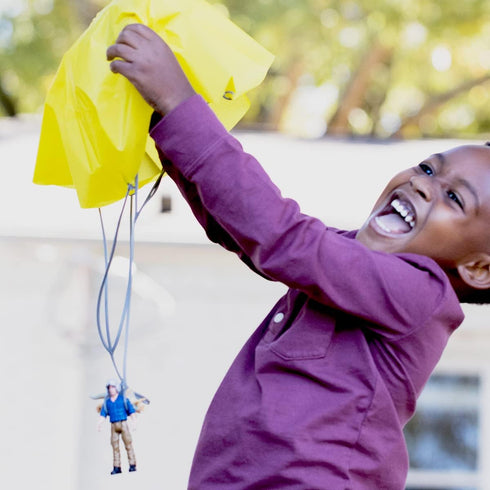 Schleich Dinosaurs, Dinosaur Toy for Boys and Girls, Parachute Rescue Playset with Baby Triceratops Toy, 7 Pieces, Ages 4+...