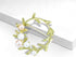 Women's Elegant Cubic Zirconia Pearl Gold Open Ring Circle Wreath Brooch Pin Cardigan Scarf Lapel Pin Party Wedding Jewelry...