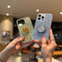 Case for iPhone 13 Pro Case Glitter Bling for Women Girls Sparkle Cover with Ring Stand Holder Cute Protective Phone Cases 6.1 inch (Silver)...