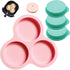 Siliocne Air Fryer Egg Mold 4 INCH Jumbo Silicone Muffin Top Pan Egg Mould for Breakfast Sandwiches Air Fryer Baking Pan 4 Pack...