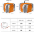 Toaster Dust Cover with Pockets, Orange and Grey Abstract Art Texute Soft Washable 2 Slice Toaster Cover, Dust-proof Cover for Small Appliance Cov...
