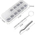 1100Pcs Eyeglasses Repair Kit, Tiny Sunglasses Screws, Glasses Screws and 5 Pairs Nose Pads with Micro Screwdriver Tweezer for Watch Clock Spectac...