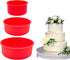 3 Pieces Silicone Cake Pans Round Silicone Molds for Baking Quick Release Bakeware Pans Kitchen Non-Stick Reusable Cake Pan for Baking Layer Cake ...