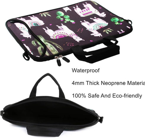 11 11.6 12 13 Inch Laptop Shoulder Bag Carrying Case Laptop Sleeve Computer Messenger Bag Neoprene Waterproof Protective Tablet Handbag Handle Sho...