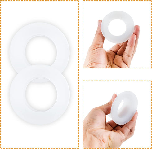 2Pcs Patio Table Umbrella Hole Ring Umbrella Stabilizer Sleeve Umbrella Plug Silicone Umbrella Cone Wedge Plug Outdoor Patio Table Ring for 2 to 2...