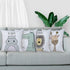 Cartoon Animal Pillow Covers Kids Pillowcase 18×18 Inch Set of 4 Throw Pillow Covers Set Cotton Throw Cushion Case for Sofa Couch Home Decor Schoo...