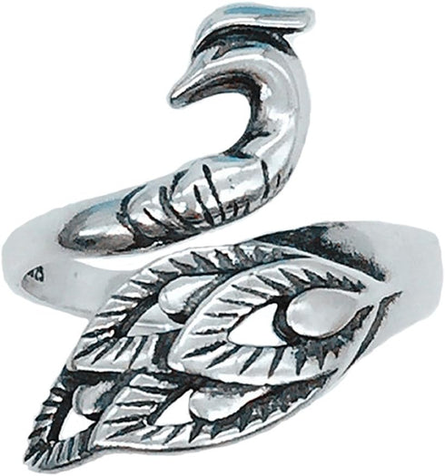 Helen de Lete Vintage Phoenix Wonder Bird 925 Sterling Silver Adjutable Ring for Women...