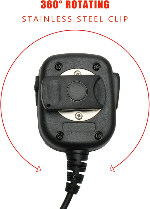 Speaker Mic Remote Shouder Microphone for Yaesu FT-60 FT-60R VX-1/1R VX-2/2R VX-3/3R VX-5/5R Walkie Talkie Two Way Radio...