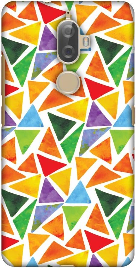 AMZER Slim Fit Handcrafted Designer Printed Snap On Hard Shell Case Back Cover with Screen Cleaning Kit Skin for Lenovo K8 Plus - Bold Shapes HD C...