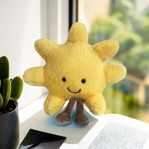 New Moon Sunshine Plush Toy Cute Smile Fun Filled Animal Pillow Soft Plush Toy for Children's Birthday Gift...