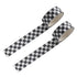 2Pcs Black and White Checkered Ribbon,Compact Checkerboard Pattern Paper Tape,Racing Car Theme Printed Plaid Ribbon,DIY Fade-Resistant Arts and Cr...