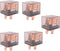 ESUPPORT Car Automotive Universal Transparent Relay 12V 80A SPST 4Pin Switch Pack of 5...