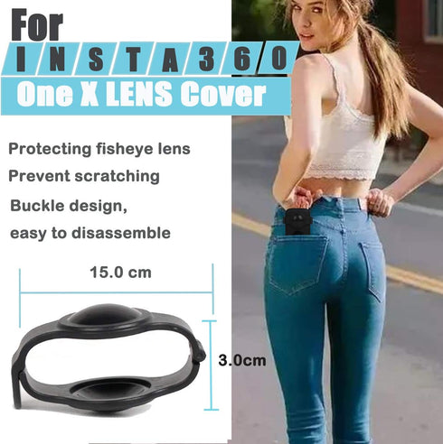 for Insta360 One X Camera Lens Case Fisheye Lens Protector Cover Gel Cap Accessories...